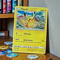 Pokemon Pikachu 4/12- Quick Attack Pika Draw Basic- McDonalds- combined shipping - Image 1