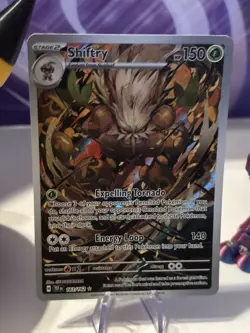 English Pokemon Shiftry Illustration Rare 163/162 Temporal Forces M/NM UK seller - Image 2