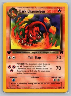 Pokemon TCG Team Rocket Dark Charmeleon 32/82 1st Edition - Image 1