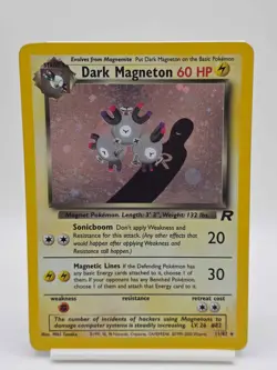 Dark Magneton 11/82 Holo Shiny Card Excellent Condition Pokemon (T79) - Image 1