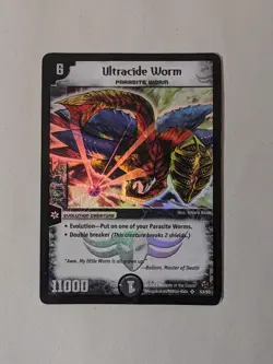 Duel Masters TCG Ultracide Worm S3/S5 - Super Rare Foil Card - Image 1