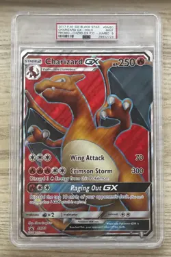 2017 Pokemon Black Star Promo Charizard GX JUMBO Card #SM60- PSA 9 - Image 1