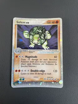 Pokemon Card Golem EX 91/97 Holo EX Dragon Ultra Rare Card MP+ - Image 1