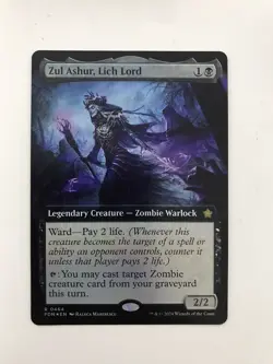 Zul Ashur Lich Lord Foil Extended Borderless MTG Magic Gathering Card Mint FDN - Image 1