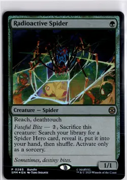 Radioactive Spider Bundle Promo Foil Marvel's Spider-Man MTG SPM 0285 - Image 3