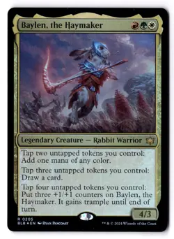 Baylen The Haymaker NM* FOIL Bloomburrow ENGLISH 0205 mtg -UnltdCards - Image 1