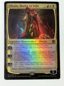 MTG Dihada, Binder of Wills Dominaria United Commander 001/048 FOIL Mythic LP - Image 1