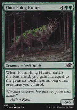 MTG Jumpstart 2022 - Flourishing Hunter - J22 662 - Regular - Image 2