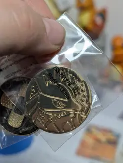 Metal Lucario Pokemon TCG Coin - NEW IN PACKAGE - Image 1