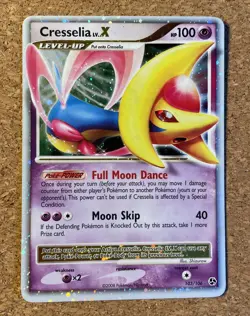 Pokemon TCG Cresselia LV.X Great Encounters 103/106 Ultra Rare LP Holo 2008 - Image 1