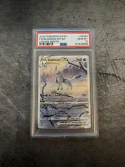 2023 POKEMON SWORD & SHIELD CROWN ZENITH #GG40 FULL ART/GLACEON VSTAR PSA 10 - Image 1