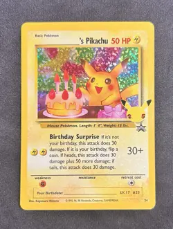 Birthday Pikachu 24/53 Pokemon TCG Celebrations Classic Collection NM - Image 1