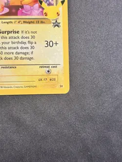 Birthday Pikachu 24/53 Pokemon TCG Celebrations Classic Collection NM - Image 3