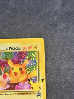 Birthday Pikachu 24/53 Pokemon TCG Celebrations Classic Collection NM - Image 4