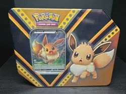 Pokemon TCG - V Powers Tin Art Set (3x) Pikachu, Eevee, Eternatus - New & Sealed - Image 5