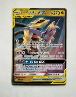 Pokemon GARCHOMP & GIRATINA Tag Team GX 146/236 S&M UNIFIED MINDS Holo MINT - Image 1