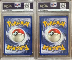 SEQUENTIAL PSA 9 ZUBAT 57 & GOLBAT 34 1ST EDITION FOSSIL POKEMON - Image 2