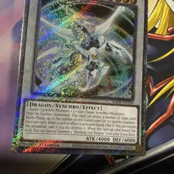 Shooting Quasar Dragon Yugioh RA04-EN158 Platinum Secret Rare PSR NM - Image 3