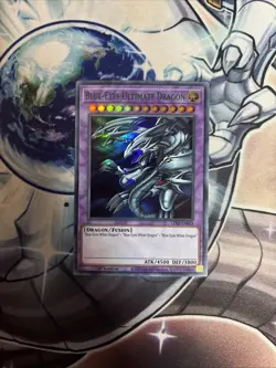 (AY) Yugioh Blue-Eyes Ultimate Dragon LDS2-EN018 Ultra Rare 1st Ed NM GREEN VLP - Image 1