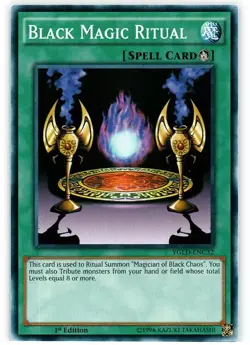 Black Magic Ritual YGLD-ENC12 1st Common Light Play Yu-Gi-Oh! DNA GAMES - Image 1