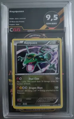 Pokemon Card - Rayquaza XY141 Black Star Promo Holo 2016 XY Promo CGG 9.5 - Image 1