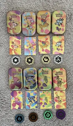 151 Pokemon Scarlet Violet Open Tin Lot Tokens + Cards Included - Image 1