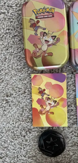 151 Pokemon Scarlet Violet Open Tin Lot Tokens + Cards Included - Image 4