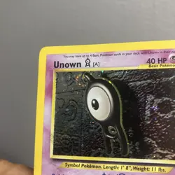 Pokemon Card Unown [A] (14) Holo Rare Neo Discovery 14/75 LP SWIRL - Image 2