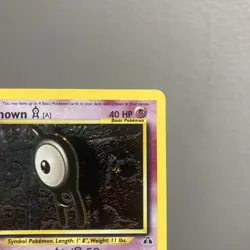 Pokemon Card Unown [A] (14) Holo Rare Neo Discovery 14/75 LP SWIRL - Image 4