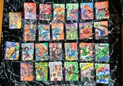 vintage TEAMWORK TRAINING ITEM Marvel Overpower 26 Cards CCG lot X Men Avengers - Image 1