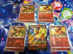 Pokemon Card Flareon Lot Of 5 S-Chinese Gem Pack Vol 2 - Image 1