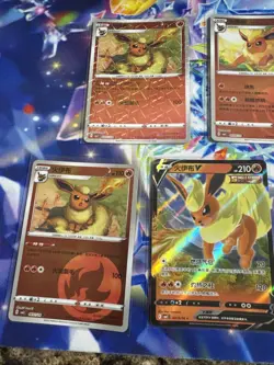 Pokemon Card Flareon Lot Of 5 S-Chinese Gem Pack Vol 2 - Image 2