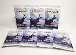 7x Kaldheim Set Booster Pack Magic The Gathering New Sealed NIP - Image 1