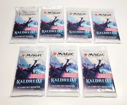 7x Kaldheim Set Booster Pack Magic The Gathering New Sealed NIP - Image 4