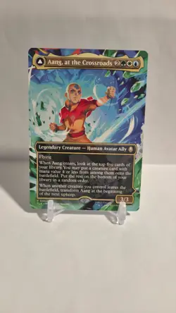 Aang, at the Crossroads (Borderless) - Avatar - Rare 304 MTG - Image 1