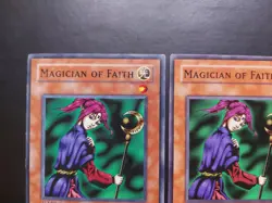 Yugioh - Magician of Faith SD6-EN005 Common 1st Edition Playset x3 - Image 2