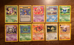 10 VINTAGE Pokemon Cards from Various Classic Sets!! - Image 1