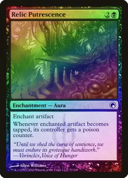 Relic Putrescence FOIL Scars of Mirrodin PLD Black Common MAGIC CARD ABUGames - Image 1
