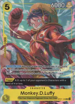 Foil Monkey.D.Luffy (Illustration Box Vol.3) SR One Piece Promotion Cards OP07-1 - Image 1