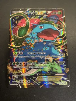 Europe Exclusive Venusaur EX XY123 JUMBO Promo Played MP Not Regular Sized Card - Image 2