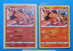 2x Tepig 023/163 (1 reverse holo) Pokemon card Battle Styles common NM - Image 1