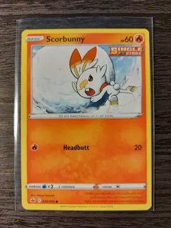 Scorbunny 026/198 & 3x Castform Sunny Form 022/198 card Chilling Reign NM - Image 1