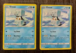 Zweilous 114/203 & 2x Eiscue 047/203 Pokemon card Evolving Skies uncommon NM - Image 2