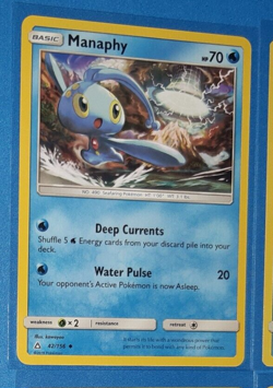 2x Chimchar 21/156 & 1x Manaphy 42/156 Pokemon card SM Ultra Prism NM - Image 2