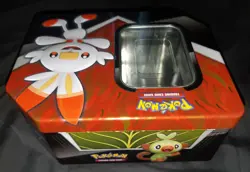 EMPTY Pokemon card storage tin: Galar Partners Scorbunny - Image 2