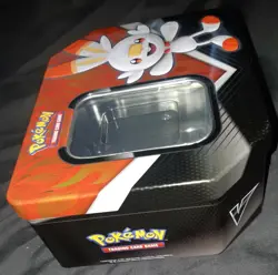 EMPTY Pokemon card storage tin: Galar Partners Scorbunny - Image 3