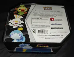EMPTY Pokemon card storage tin: Galar Partners Scorbunny - Image 5