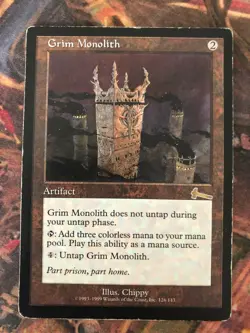 MTG Grim Monolith Urza's Legacy RESERVED LIST Card - Image 1