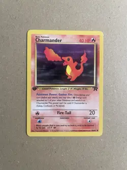 Charmander 50/82 1st Edition Team Rocket 2000 WOTC Pokemon Card Near Mint - Image 1