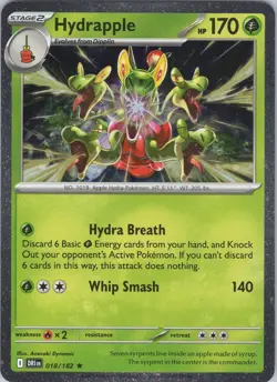 PKM Hydrapple (Cosmos Holo) Rare Miscellaneous Cards & Products 018/182 NM - Image 1